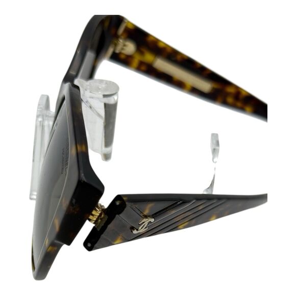 Chanel Acetate Polarized Butterfly CC Sunglasses 5412 Tortoise ( See Des) - Picture 2 of 12